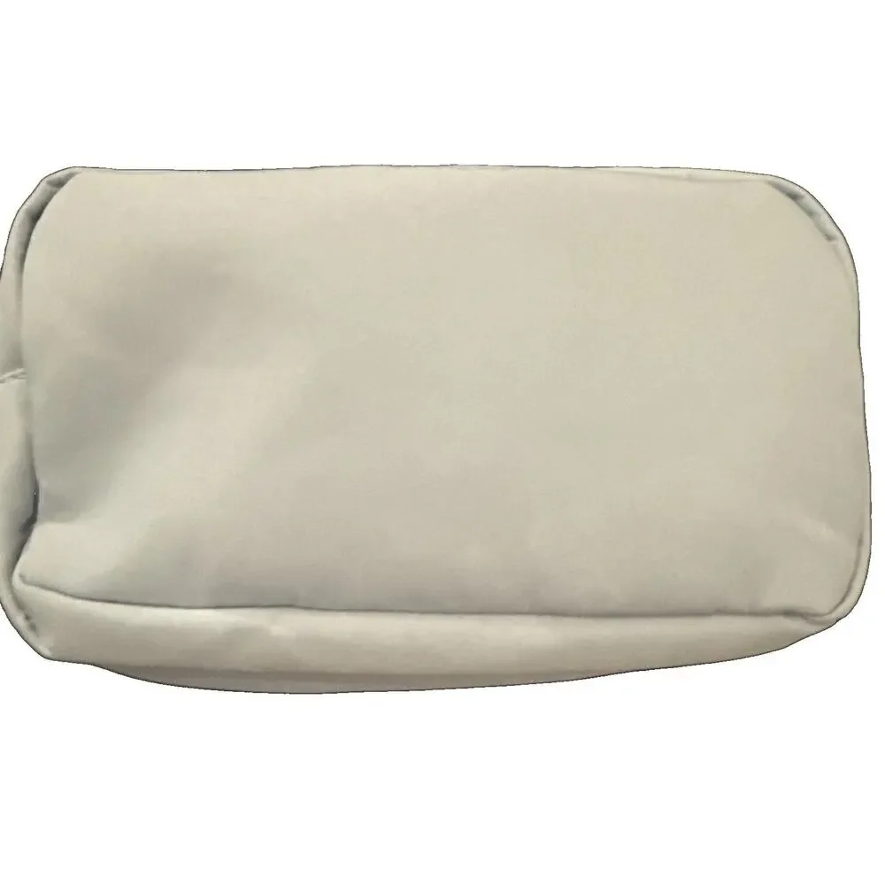 Triple Compartment Pencil Pen Case Pouch Bag Cosmetic Storage School Light Blue